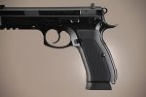 CZ-75 - CZ-85 Checkered Aluminum - Matte Black Anodize