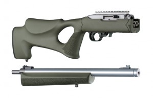 Ruger 10-22 Takedown Thumbhole .920" Diameter Barrel OD Green Rubber OverMolded Stock