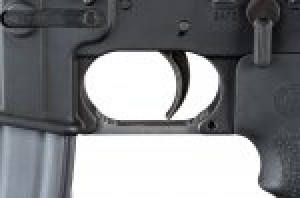 AR-15/M-16 Straight Trigger Guard G10 - G-Mascus Black/Grey