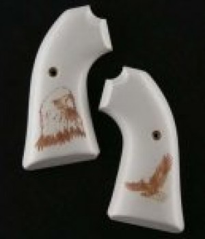 Ruger Bisley Scrimshaw Ivory Polymer - Eagle W/Talons
