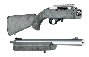 Ruger 10-22 Takedown .920" Diameter Barrel Ghillie Green Rubber OverMolded Stock