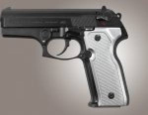 Beretta Cougar 8000 - 8040 - 8357 Checkered Aluminum - Brushed Gloss Clear Anodize