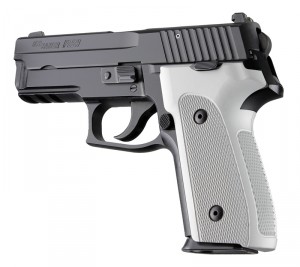 SIG Sauer P228 P229 DAK Checkered Aluminum - Matte Clear Anodize