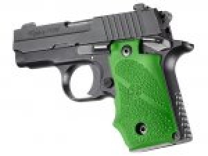 SIG Sauer P238 Rubber Grip with Finger Grooves Zombie Green
