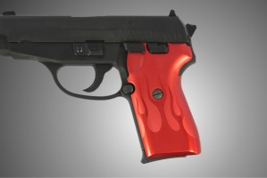 SIG Sauer P239 Flames Aluminum - Red Anodize
