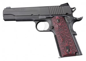1911 Govt. Model Piranha Grip G-Mascus Red Lava G10