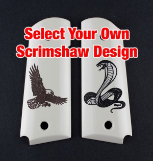 1911 Officers Model - Select Your Own Scrimshaw Design