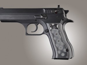 Baby Eagle .40 / 9mm Jericho & Uzi Eagle Checkered G10 - G-Mascus Black/Gray