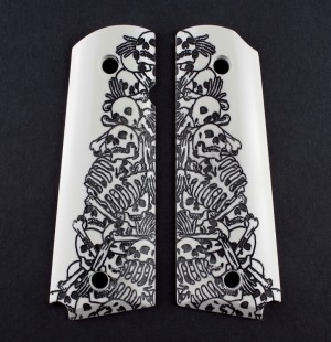 1911 Govt. Model Engraved Ivory Polymer - Boneyard
