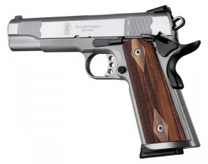 1911 Govt. Model Goncalo S&A/Techwell Mag Well, Ambi-Cut, Checkered Panels