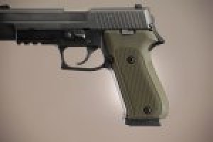 SIG Sauer P220 DAK American Checkered Aluminum - Matte Green Anodize
