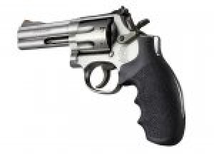 S&W K or L Frame Round Butt Rubber Monogrip Black