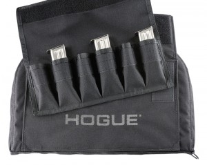 Large Pistol Bag w/ 6 Magazine Pouch - Black 10" Tall 16" Long