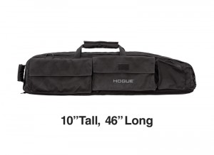 Large Double Rifle Bag - Black 10" Tall 46" Long