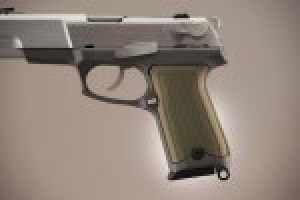 Ruger P85 - P91 Checkered Aluminum - Matte Green Anodize