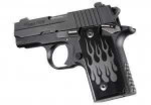 SIG Sauer P238 Flames Aluminum - Black Anodize
