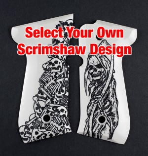 Beretta 92 Smooth Ivory Polymer - Custom Image Combination