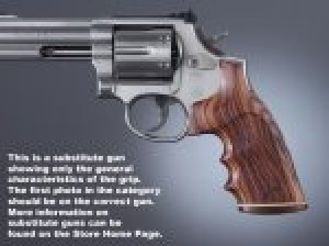 Dan Wesson Large Frame Kingwood Stripe/Cap, Checkered
