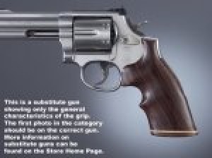 Dan Wesson Large Frame Rosewood Top Finger Groove, Stripe/Cap