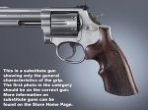 Dan Wesson Large Frame Rosewood Finger Groove Checkered