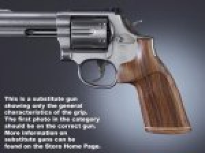 Dan Wesson Small Frame Pau Ferro No Finger Groove, Stripe/Cap, Checkered